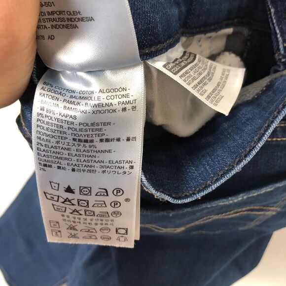 Levi's 515 Blue Medium Wash Bootcut Jeans - Picture 6 of 8